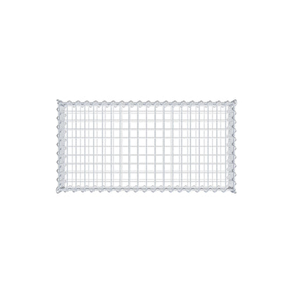 Gabião 100 cm x 20 cm x 50 cm (C x A x P), malhagem 5 cm x 5 cm, espiral