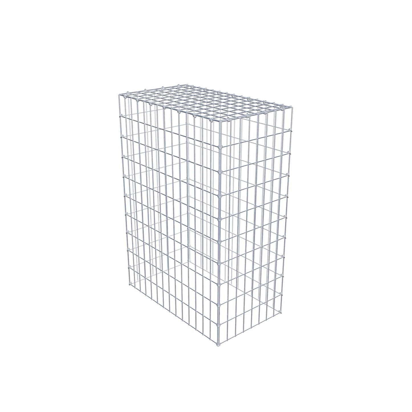 Gavión complementario de tipo 3 100 cm x 70 cm x 40 cm (largo x alto x fondo), malla 5 cm x 10 cm, anillo en C