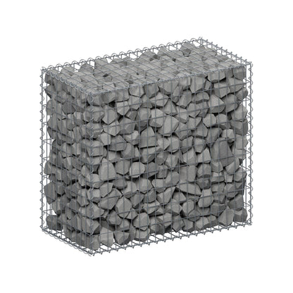 Gabbione 100 cm x 90 cm x 50 cm (L x H x P), maglia 5 cm x 10 cm, spirale