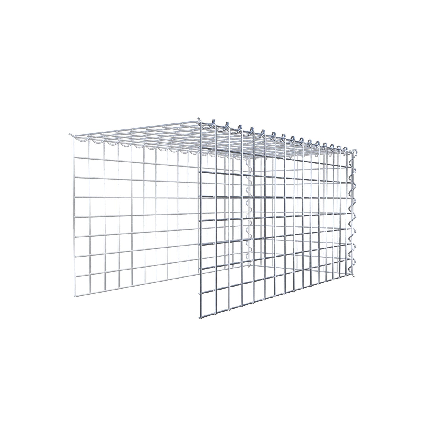 Gavión complementario tipo 4 80 cm x 40 cm x 40 cm (L x A x P), malla 5 cm x 5 cm, espiral