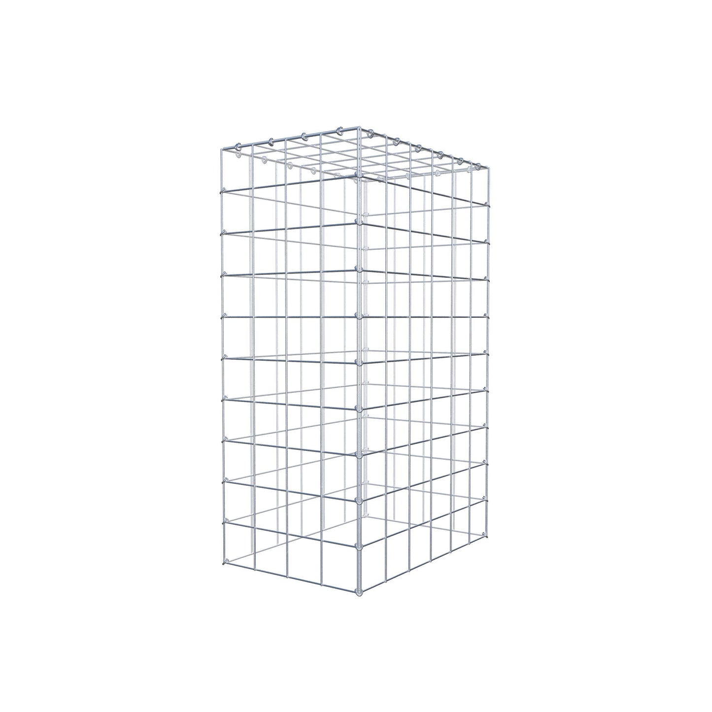 Type 3 oplegkorf 100 cm x 60 cm x 40 cm (L x H x D), maaswijdte 10 cm x 10 cm, C-ring