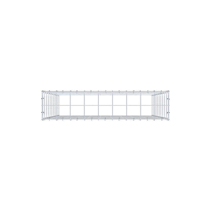 Monteret gabion type 3 100 cm x 90 cm x 20 cm (L x H x D), maskestørrelse 10 cm x 10 cm, C-ring
