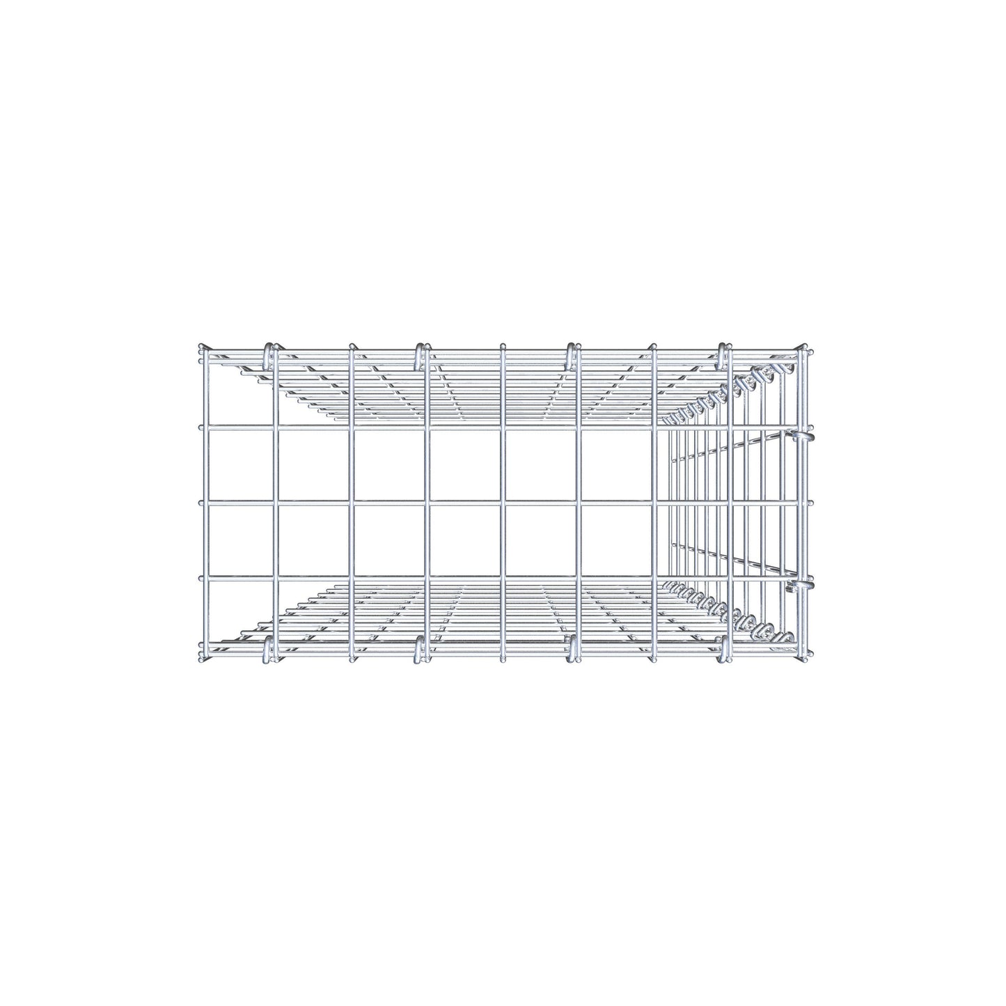 Pila adicional tipo 4 100 cm x 40 cm x 20 cm (L x A x P), malla 5 cm x 10 cm, anillo en C