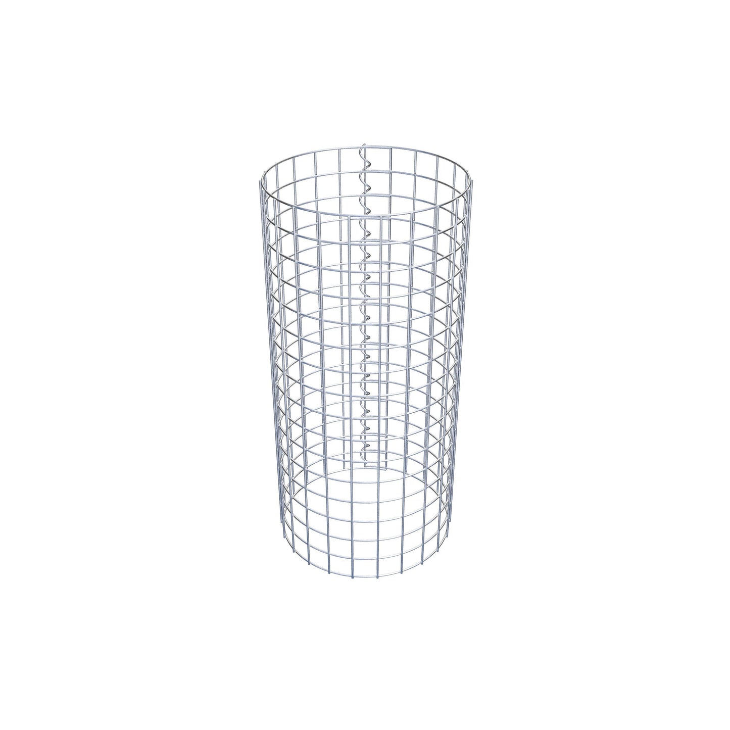 Columna de gaviones redonda 37 cm de diámetro, 80 cm de altura, malla 5 cm x 5 cm