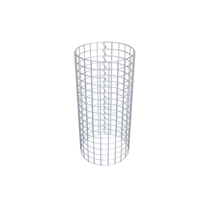Columna de gaviones redonda 37 cm de diámetro, 80 cm de altura, malla 5 cm x 5 cm