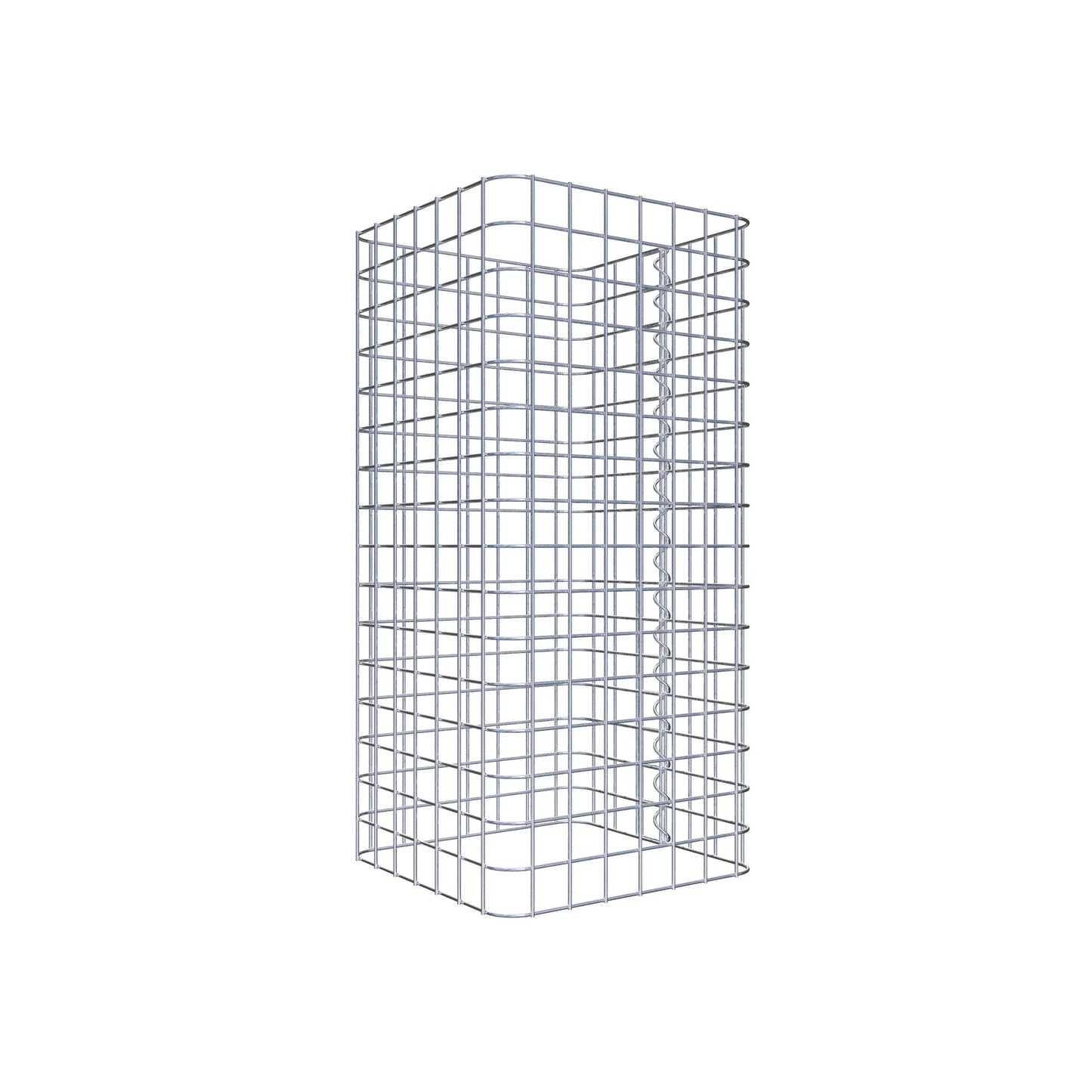 Colonna di gabbioni, angolare 37 cm x 37 cm, alta 80 cm, MW 5 cm x 5 cm