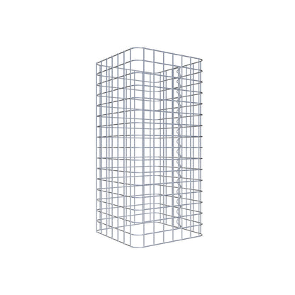Colonna di gabbioni, angolare 37 cm x 37 cm, alta 80 cm, MW 5 cm x 5 cm