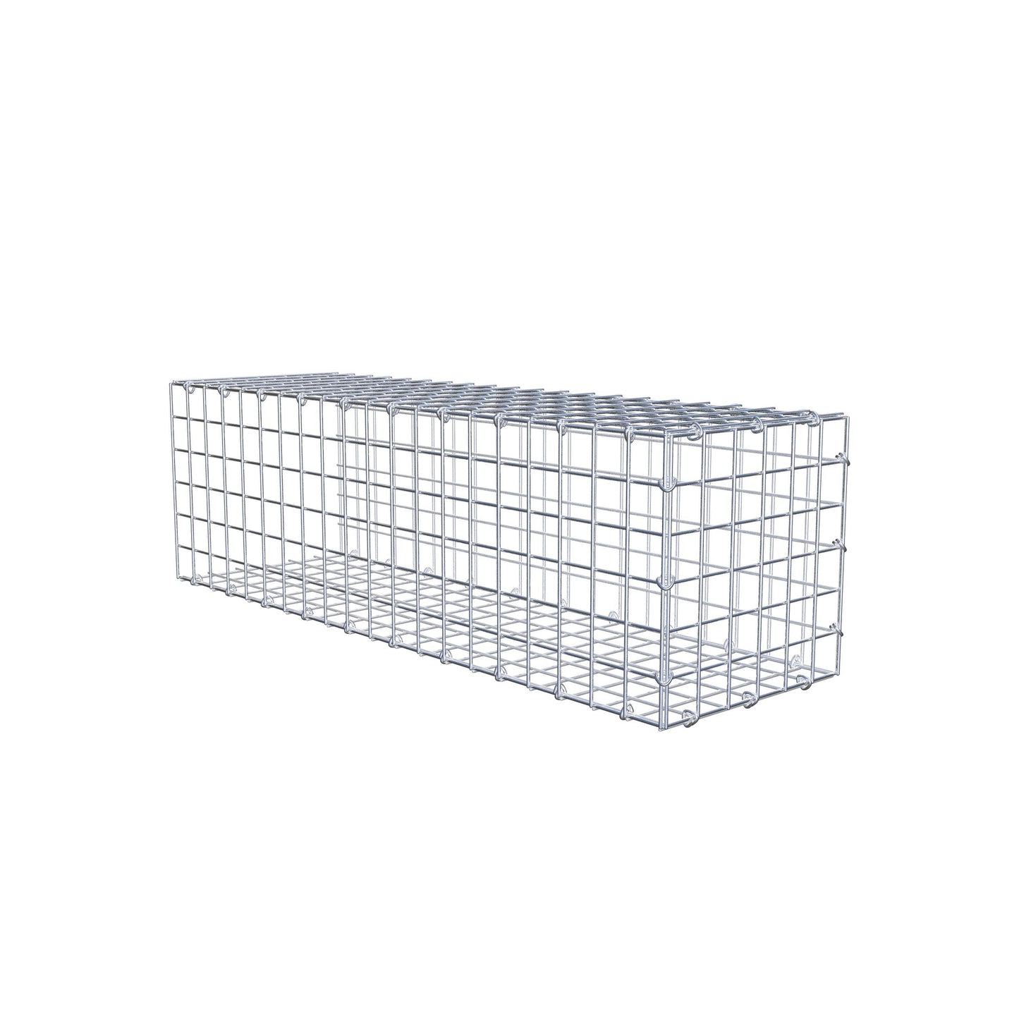 Gavión adicional tipo 2 100 cm x 30 cm x 30 cm (L x A x P), malla 5 cm x 5 cm, anillo en C