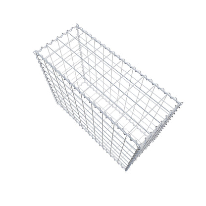 Gavión 100 cm x 80 cm x 40 cm (L x A x P), luz de malla 10 cm x 10 cm, en espiral