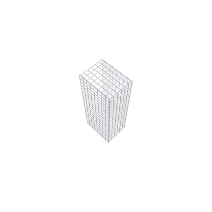 Gavión acoplable tipo 2 100 cm x 40 cm x 30 cm (L x A x P), malla 5 cm x 5 cm, anillo en C