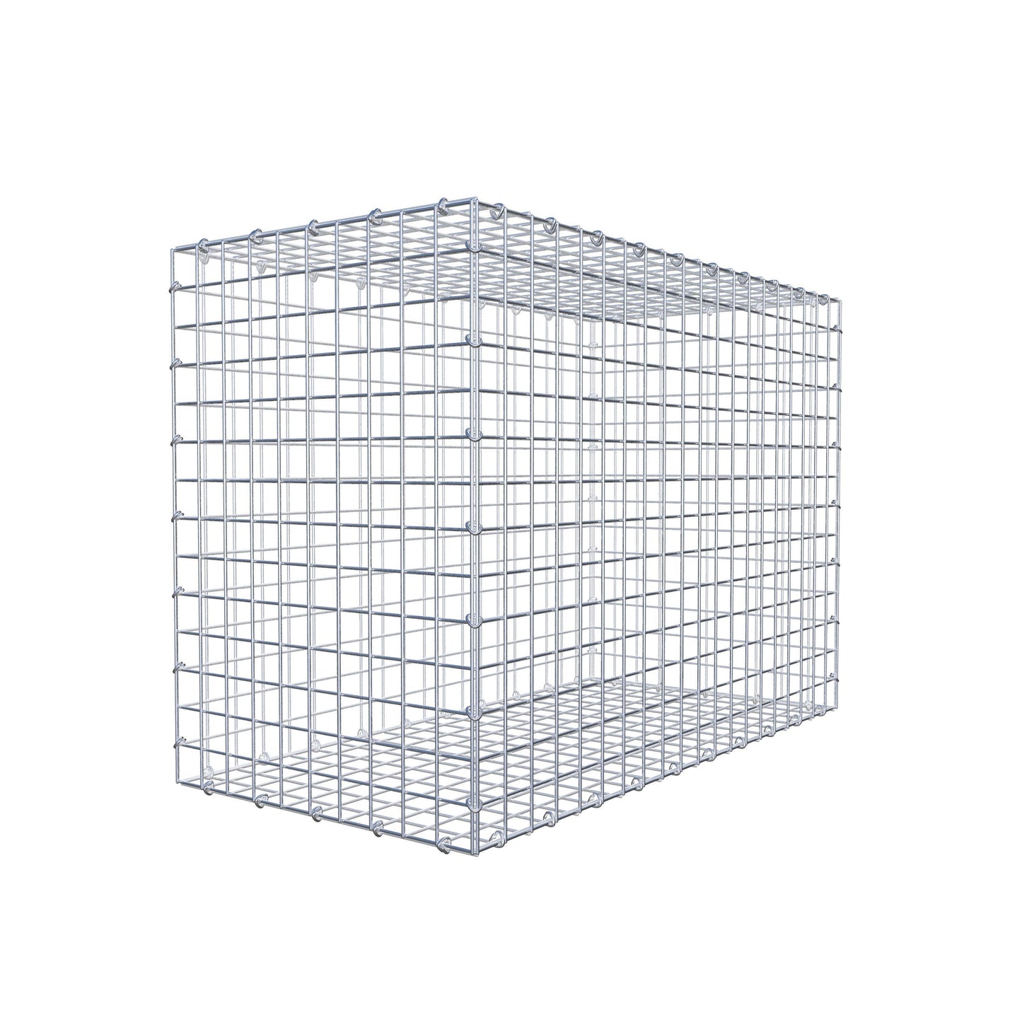 Gavión 100 cm x 70 cm x 50 cm (L x A x P), luz de malla 5 cm x 5 cm, anillo en C