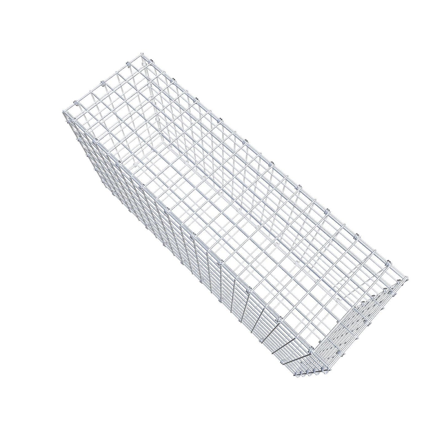 Gabião 100 cm x 50 cm x 30 cm (C x A x P), malhagem 5 x 5 cm, anel espiral
