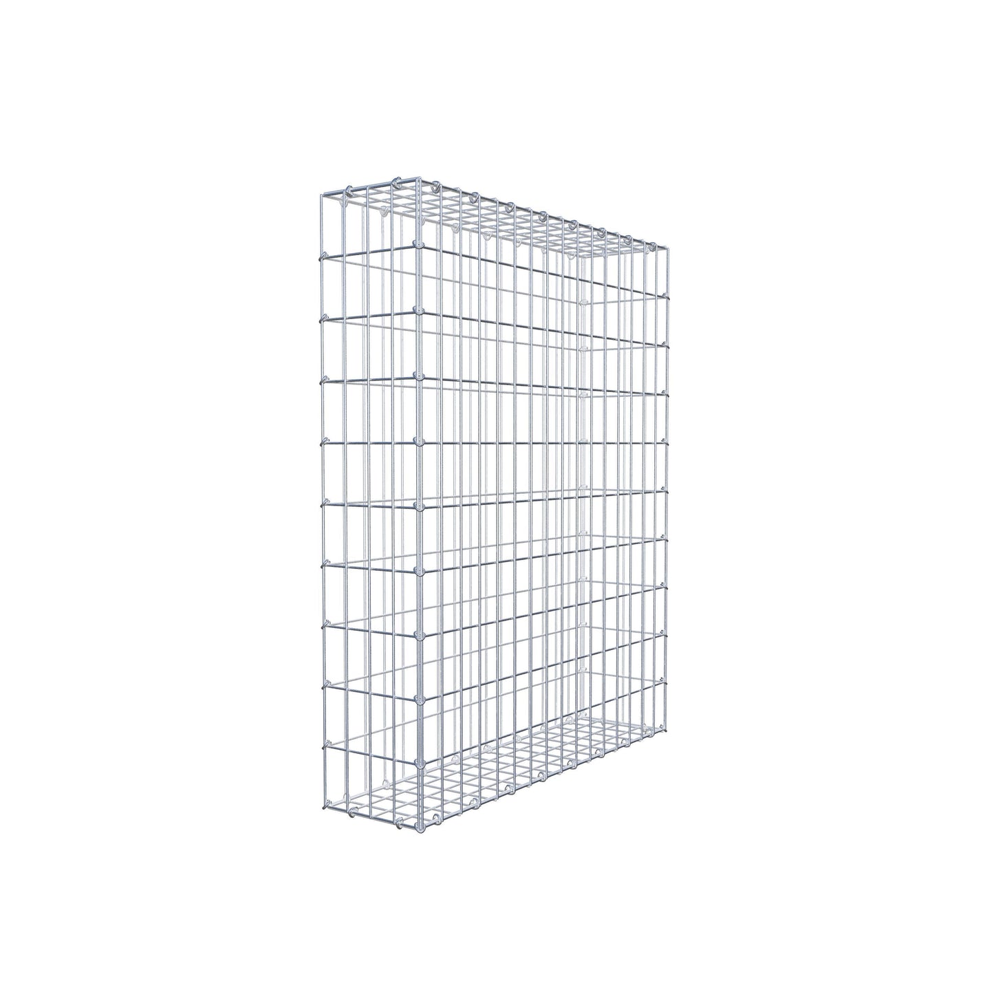 Gabbione 100 cm x 80 cm x 20 cm (L x H x P), maglia 5 cm x 10 cm, anello a C