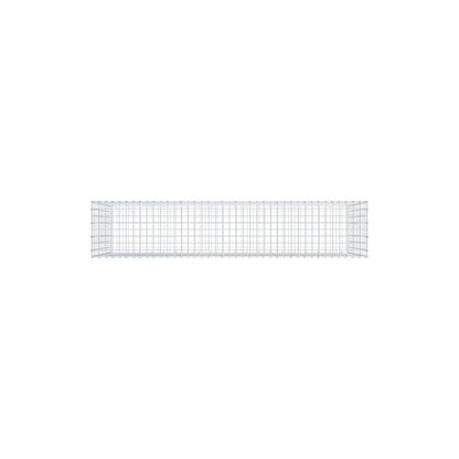 Schanskorf 200 cm x 100 cm x 40 cm (L x H x D), maaswijdte 5 cm x 10 cm, C-ring