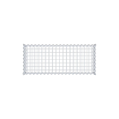 Gabion 100 cm x 20 cm x 40 cm (L x H x D), maskestørrelse 5 cm x 5 cm, spiral