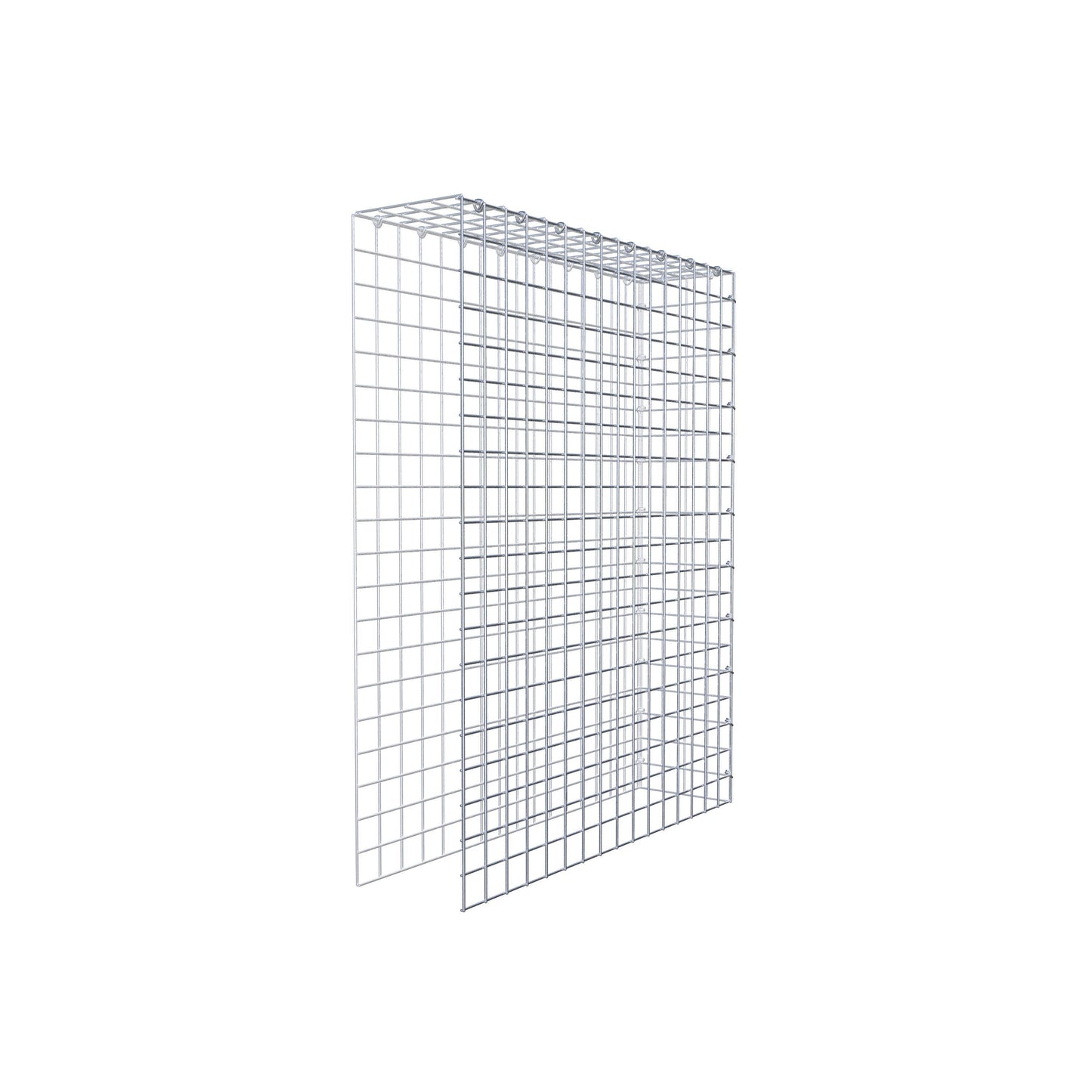 Gavión complementario de tipo 4 100 cm x 80 cm x 20 cm (L x A x P), malla 5 cm x 5 cm, anillo en C