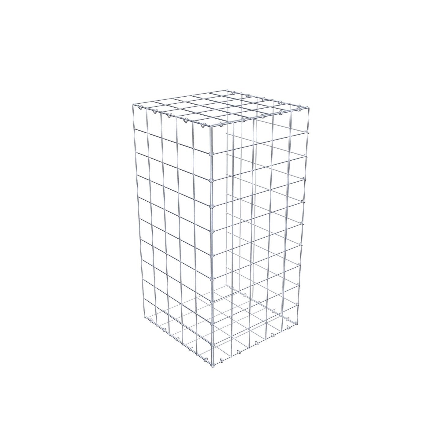 Pila adicional tipo 2 100 cm x 50 cm x 50 cm (L x A x P), malla 10 cm x 10 cm, anillo en C