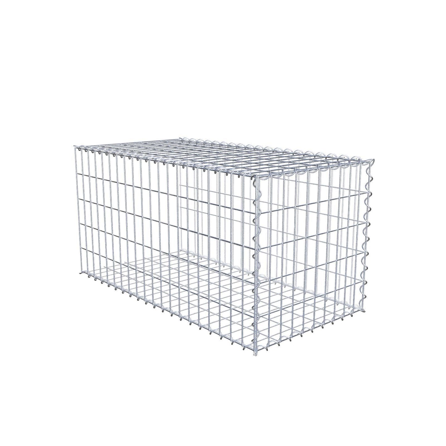 Gavión complementario tipo 2 100 cm x 50 cm x 50 cm (L x A x P), malla 5 cm x 10 cm, espiral