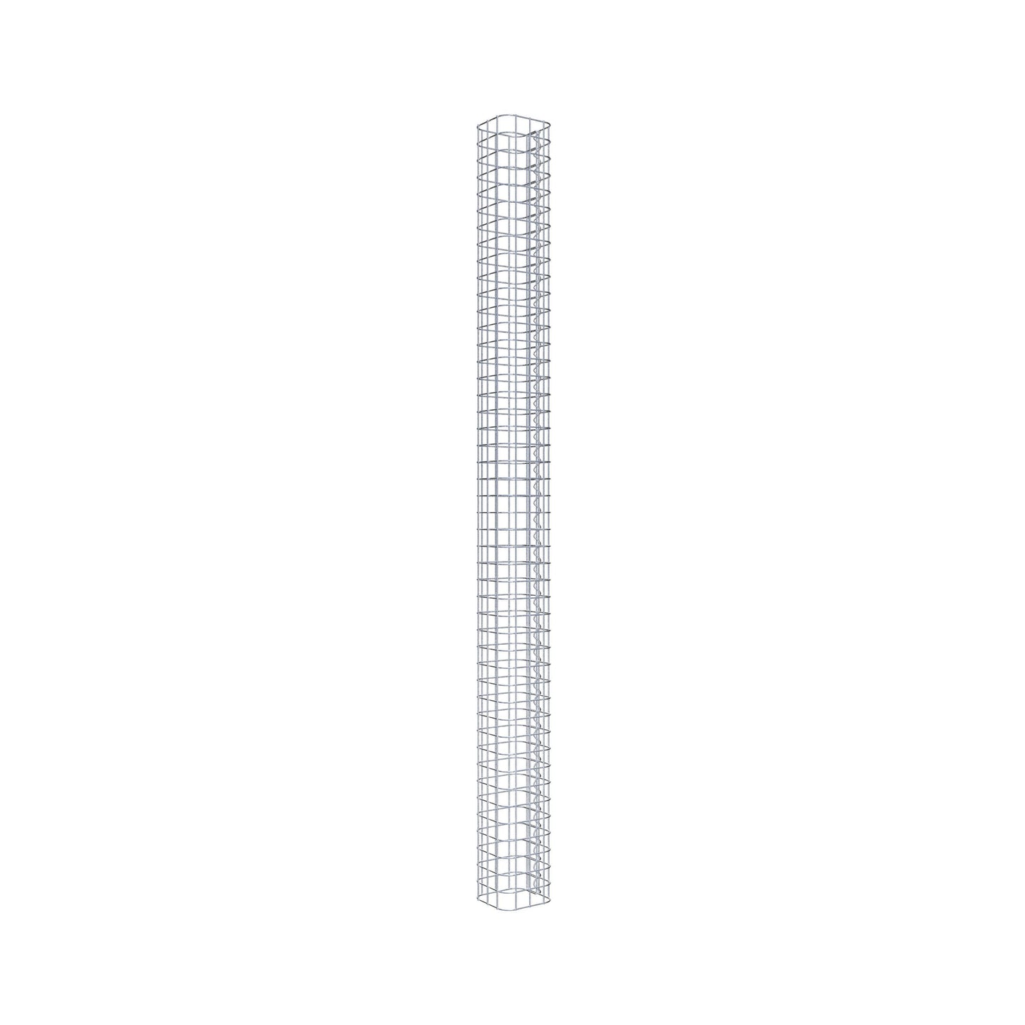 Columna de gaviones cuadrada 17 cm x 17 cm, 230 cm de altura, MW 5 cm x 5 cm