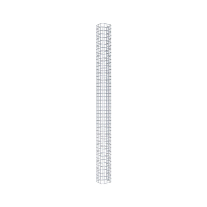 Columna de gaviones cuadrada 17 cm x 17 cm, 230 cm de altura, MW 5 cm x 5 cm