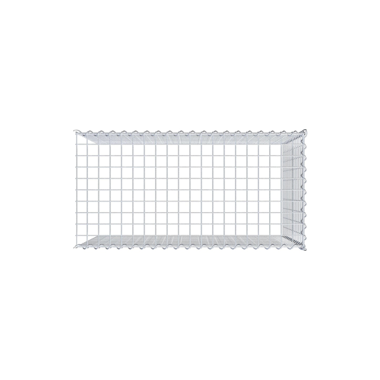 Gabião tipo 4 100 cm x 70 cm x 50 cm (C x A x P), malhagem 5 cm x 5 cm, espiral