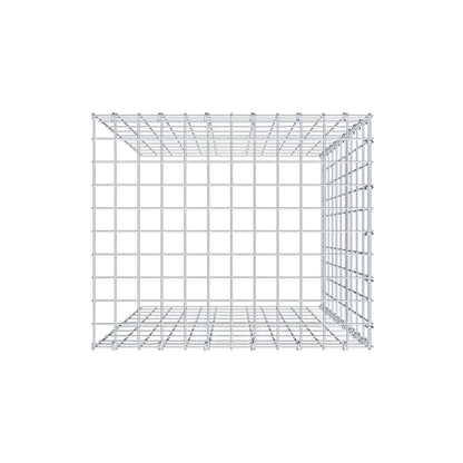 Typ 4 påbyggnadsgabion 100 cm x 60 cm x 50 cm (L x H x D), maskstorlek 5 cm x 10 cm, C-ring