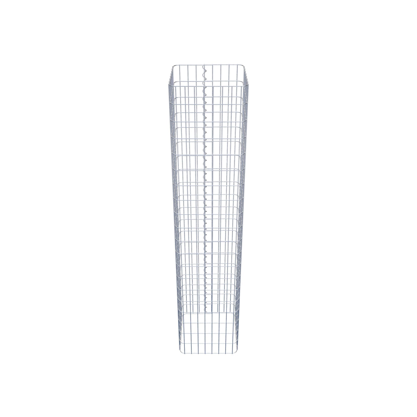 Gabionensäule eckig 42 cm x 42 cm, 200 cm Höhe, MW 5 cm x 10 cm