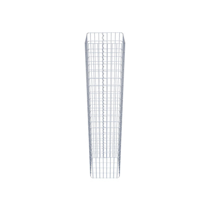 Gabionensäule eckig 42 cm x 42 cm, 200 cm Höhe, MW 5 cm x 10 cm