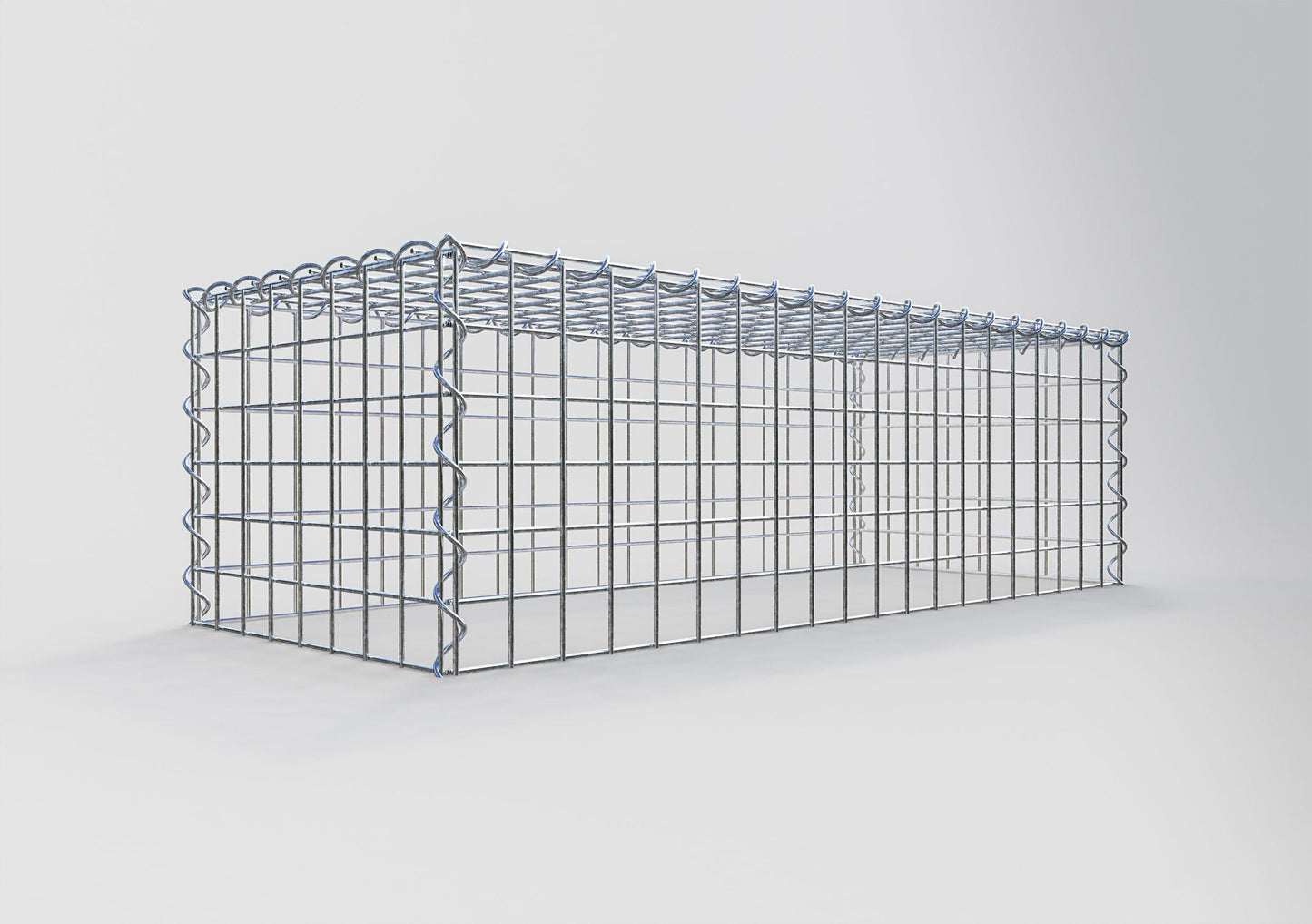 Gavión complementario tipo 3 100 cm x 30 cm x 40 cm (L x A x P), malla 5 cm x 5 cm, espiral