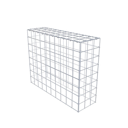 Mounted gabion type 3 100 cm x 80 cm x 30 cm (L x H x D), mesh size 10 cm x 10 cm, C-ring