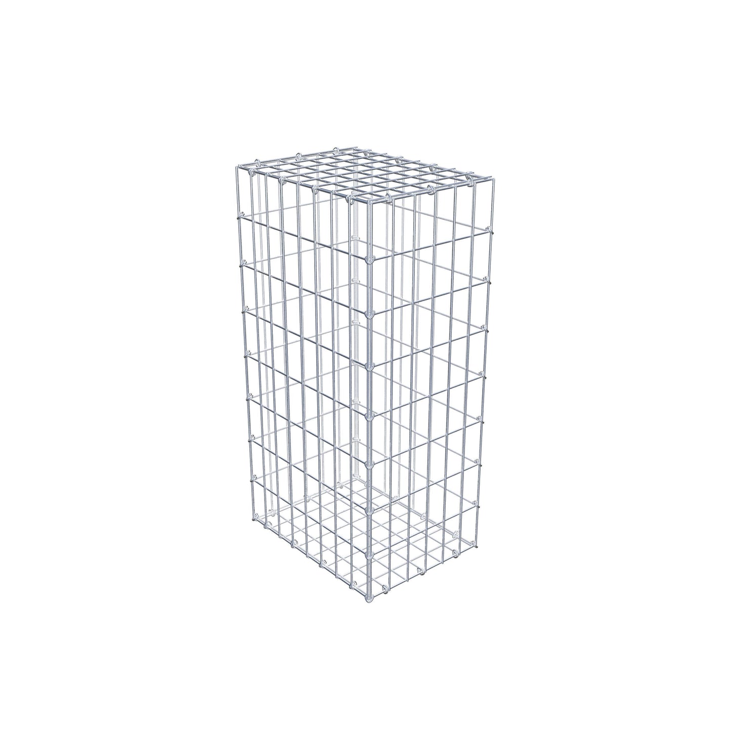 Gabione 80 cm x 40 cm x 30 cm (L x H x T), Maschenweite 5 cm x 10 cm, C-Ring