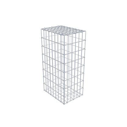 Gabione 80 cm x 40 cm x 30 cm (L x H x T), Maschenweite 5 cm x 10 cm, C-Ring