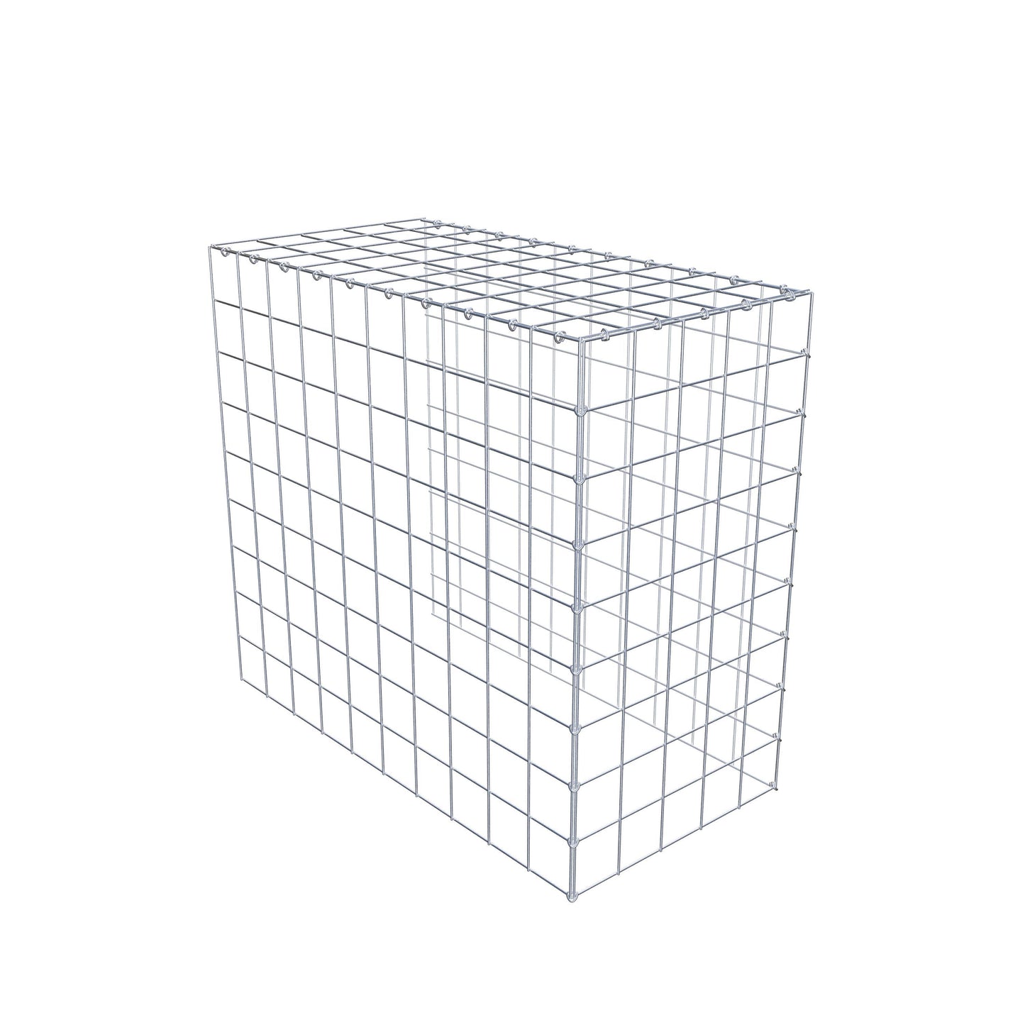Gabbione aggiuntivo tipo 4 100 cm x 90 cm x 50 cm (L x H x P), maglia 10 cm x 10 cm, anello a C