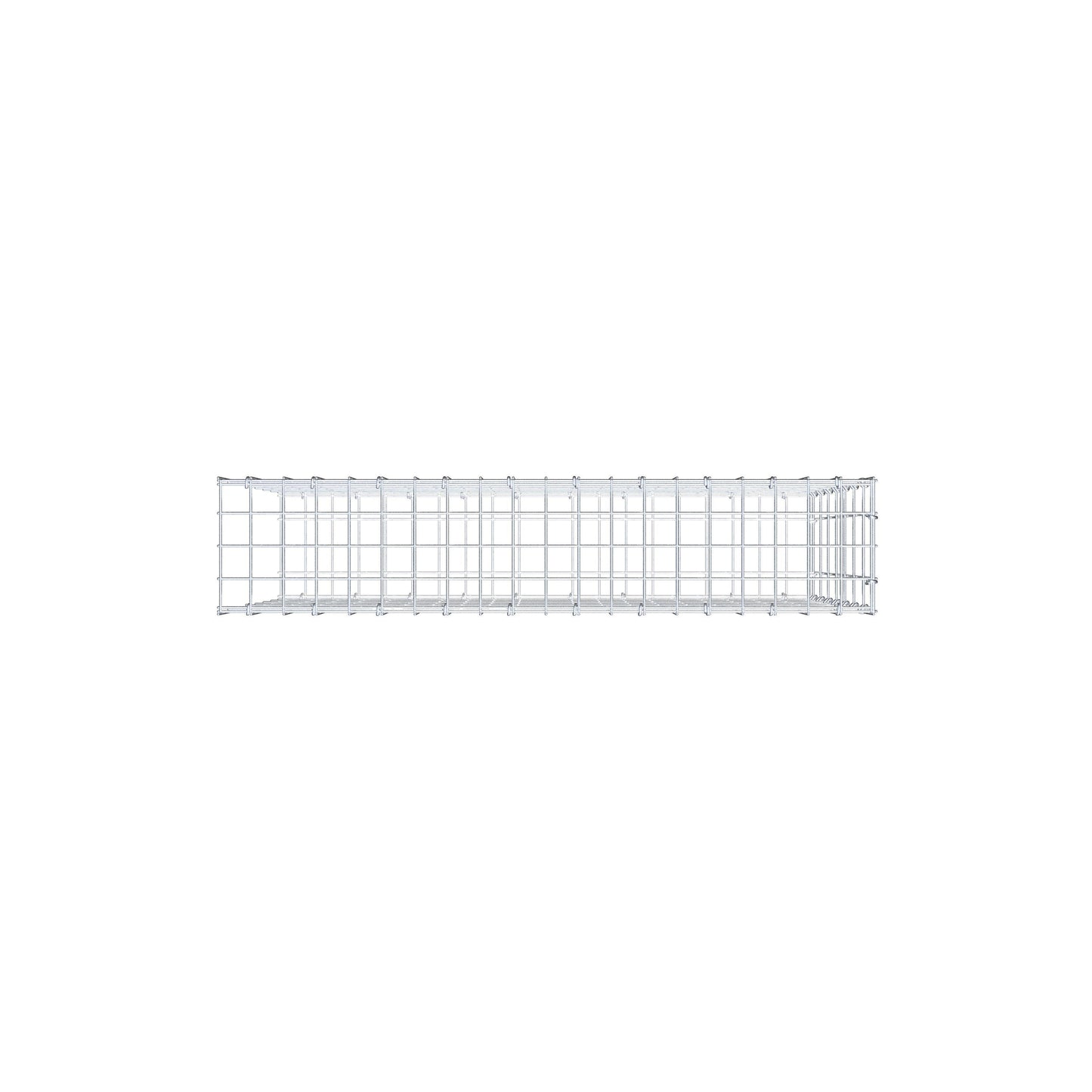 Fourche rapportée type 2 100 cm x 70 cm x 20 cm, mailles 5 cm x 10 cm, anneau en C