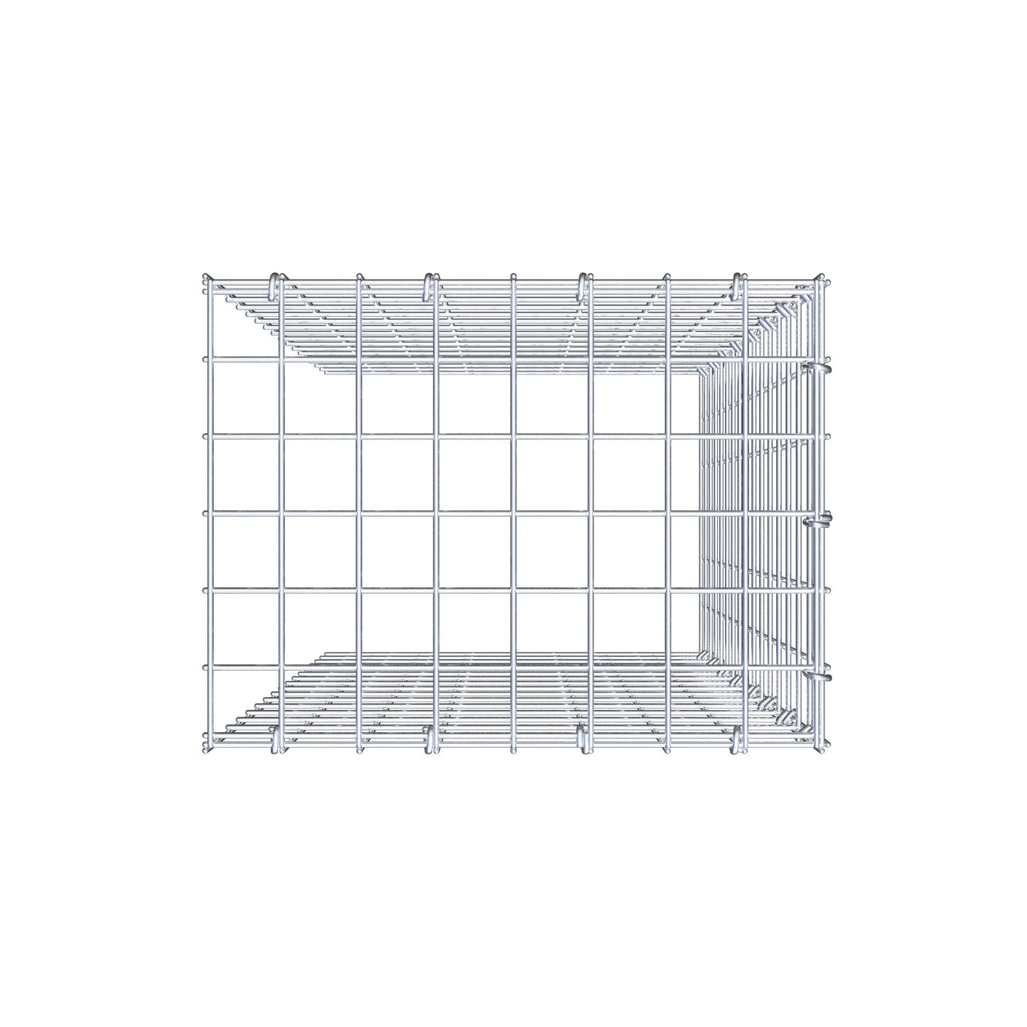 Tilläggspåle typ 4 80 cm x 40 cm x 30 cm (L x H x D), maskstorlek 5 cm x 5 cm, C-ring