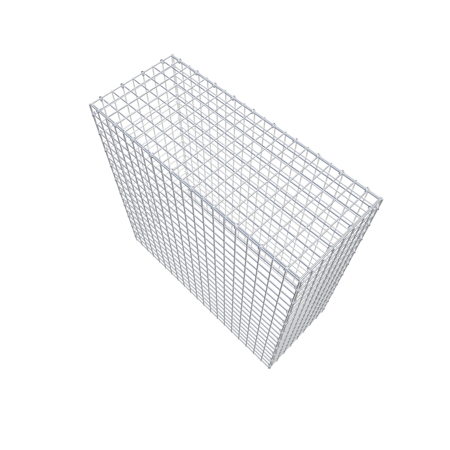 Monteret gabion type 3 100 cm x 100 cm x 40 cm (L x H x D), maskestørrelse 5 cm x 5 cm, C-ring