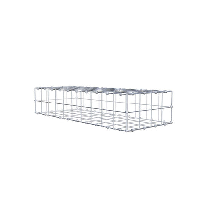 Gabion 100 cm x 20 cm x 40 cm (L x H x D), maskestørrelse 10 x 10 cm, spiralring