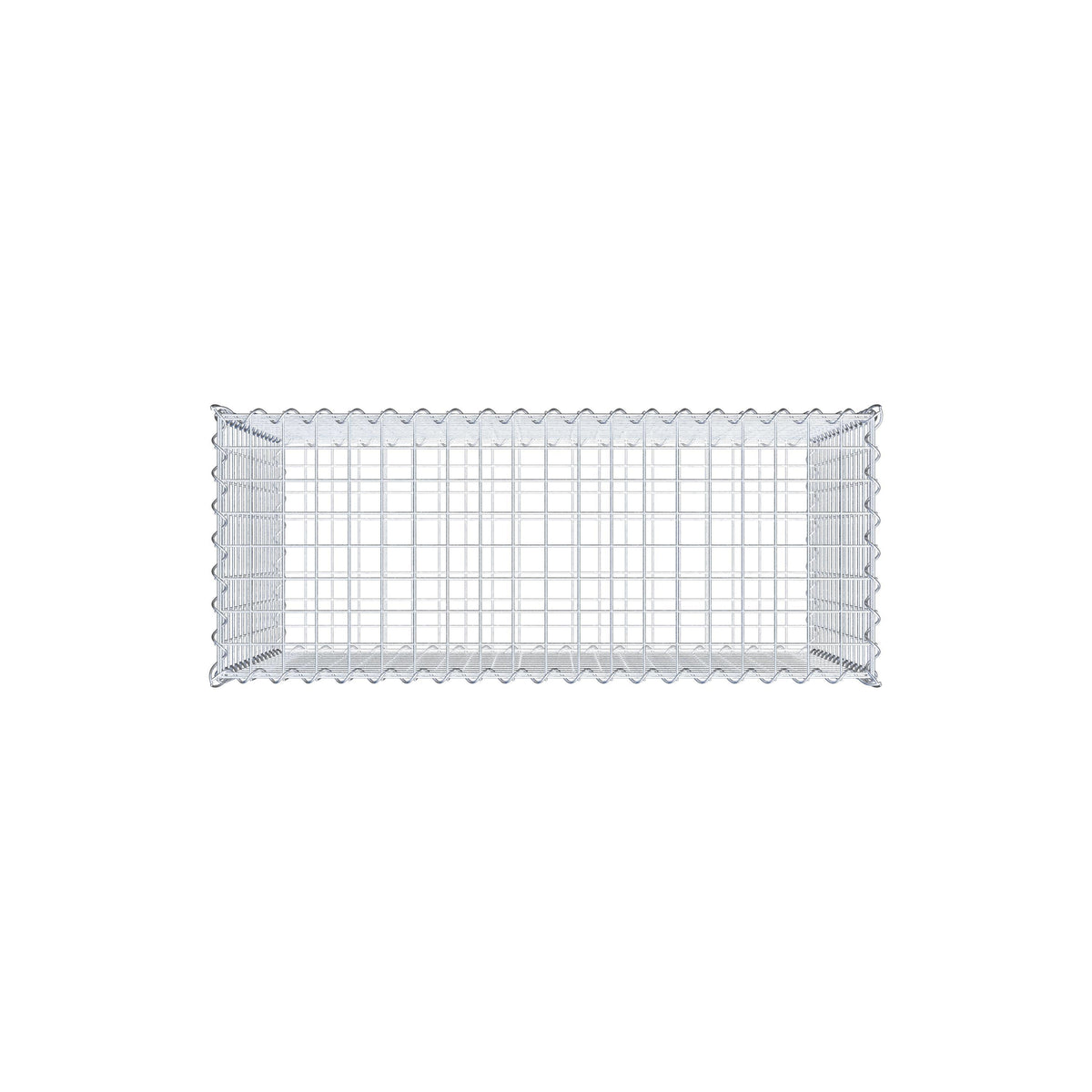 Gavión 100 cm x 70 cm x 40 cm (L x A x P), luz de malla 5 cm x 5 cm, en espiral