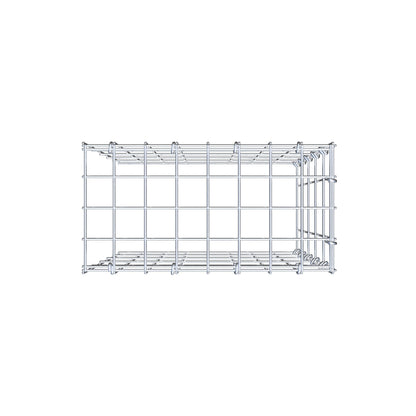 Mounted gabion type 4 50 cm x 40 cm x 20 cm (L x H x D), mesh size 5 cm x 10 cm, C-ring