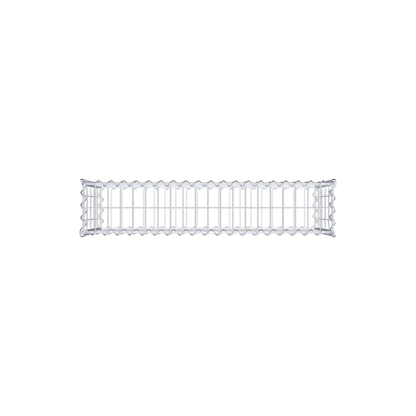 Gabion 100 cm x 50 cm x 20 cm (L x H x D), maskestørrelse 5 cm x 10 cm, spiral