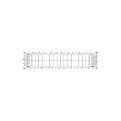 Gabion 100 cm x 50 cm x 20 cm (L x H x D), maskestørrelse 5 cm x 10 cm, spiral
