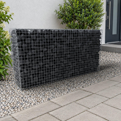 Gabion 200 cm x 100 cm x 40 cm (L x H x D), maskstorlek 5 cm x 5 cm, spiral