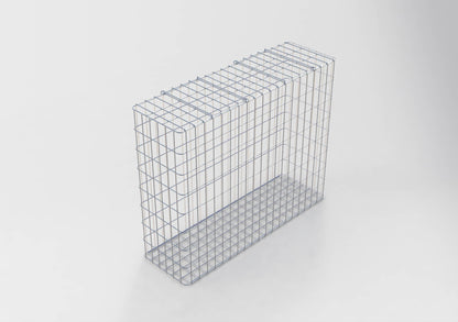 Gabião galvanizado a quente 102 cm x 82 cm x 32 cm, malhagem 5 cm x 10 cm, totalmente soldado