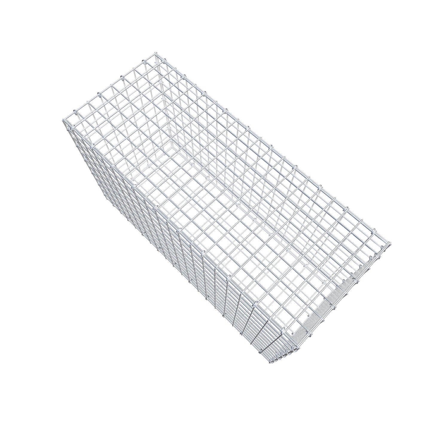 Gavión 100 cm x 60 cm x 40 cm (L x A x P), malla 5 cm x 5 cm, anillo en C