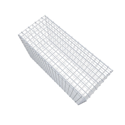 Gavión 100 cm x 60 cm x 40 cm (L x A x P), malla 5 cm x 5 cm, anillo en C