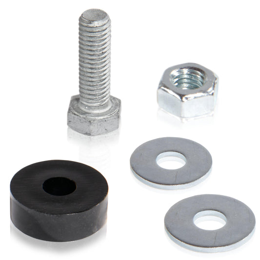 Set van 2 KLEM met HEKKERHOUDER 5 x 5 Schanskorfhouder, aluminium