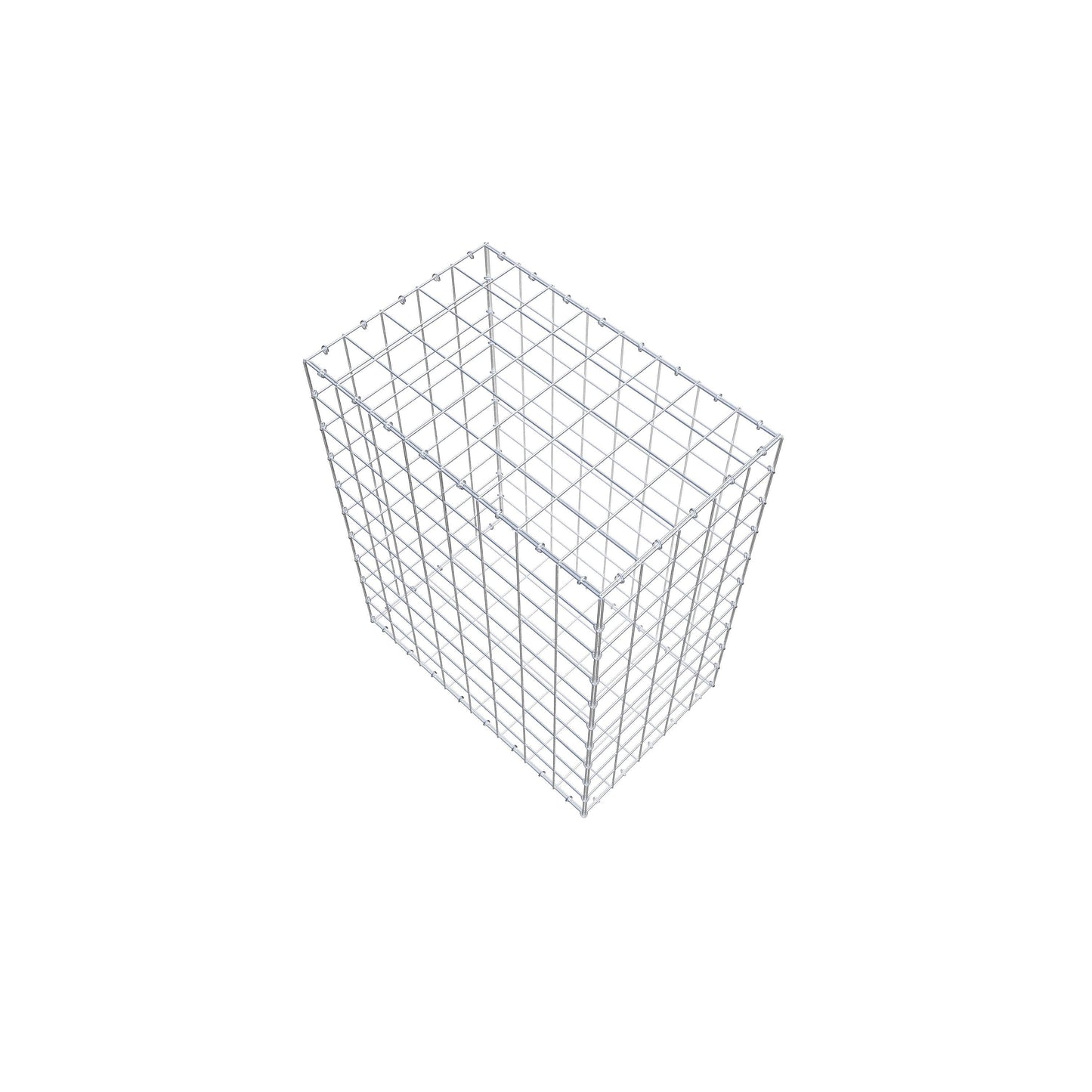 Gabião 100 cm x 80 cm x 50 cm (C x A x P), malhagem 10 cm x 10 cm, anel C