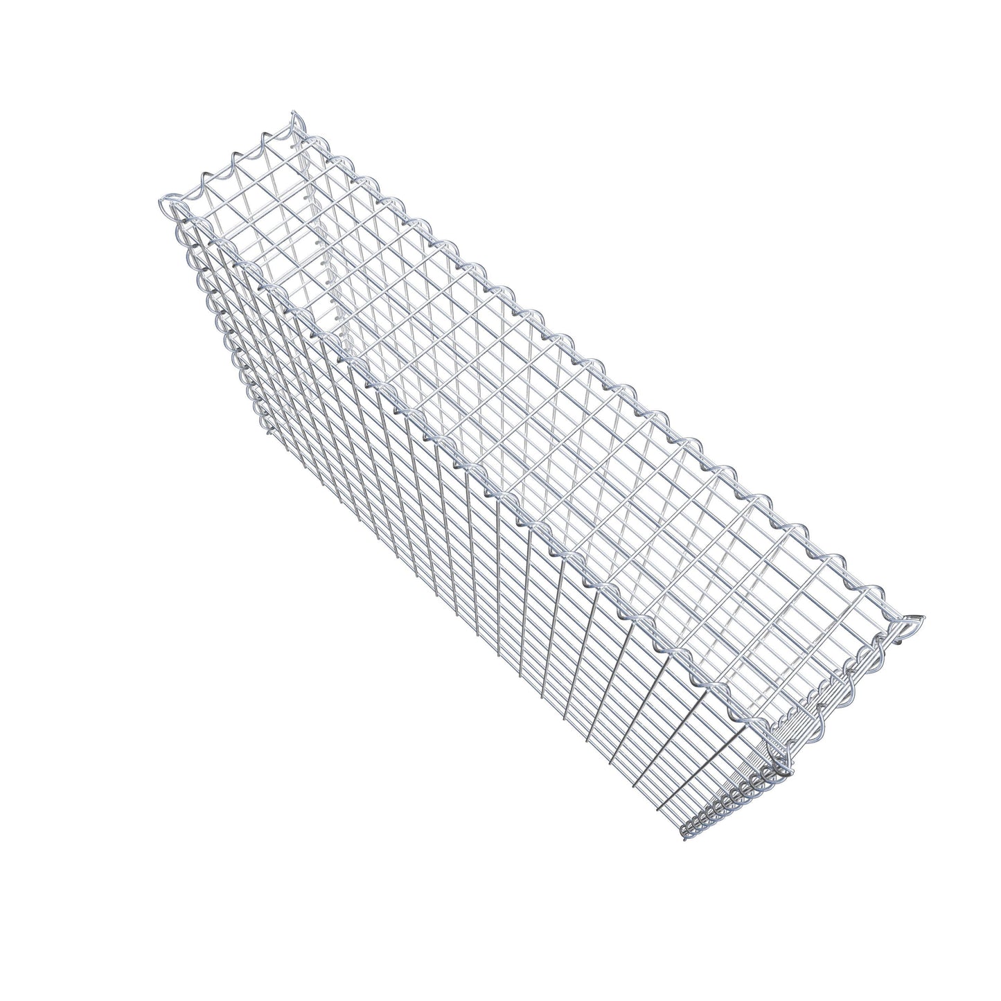 Add-on schanskorf type 3 100 cm x 60 cm x 20 cm (L x H x D), maaswijdte 5 cm x 5 cm, spiraalvormig