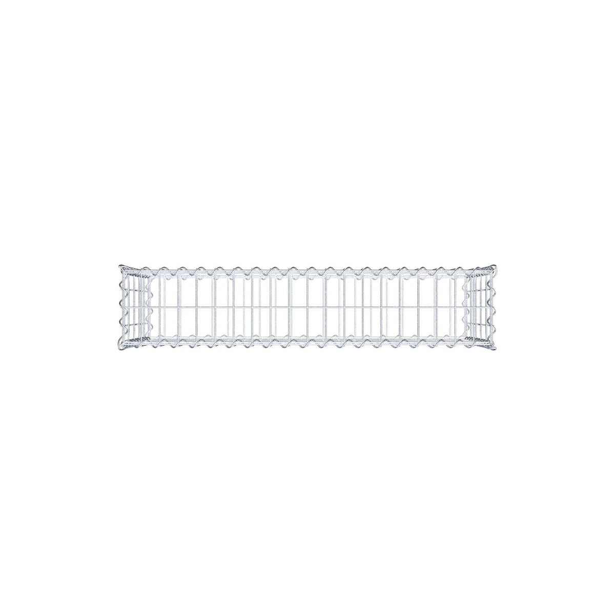 Gabbione 100 cm x 50 cm x 20 cm (L x H x P), maglia 5 cm x 10 cm, spirale