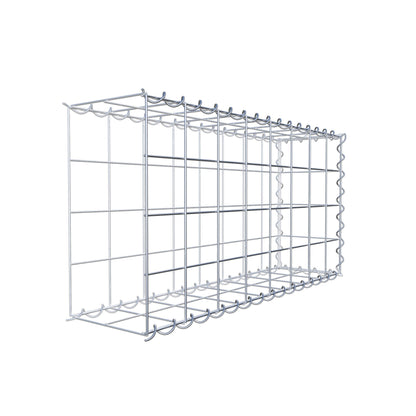 Gabion rapporté type 2 80 cm x 40 cm x 20 cm (L x H x P), mailles 10 cm x 10 cm, spirale